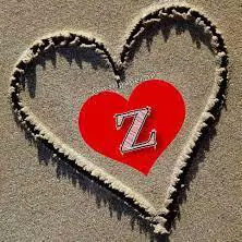 z letter images in heart